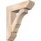Ekena Millwork Balboa Slat Smooth Bracket w/ Offset Brace, Douglas Fir, 7 1/2"W x 26"D x 30"H BKT0806X26X30BOA06SDF - alternate 1
